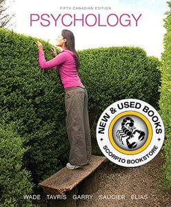 Psychology 5th Canadian Edition by Carole Wade 9780205960354 (USED:GOOD; highlights) *AVAILABLE FOR NEXT DAY PICK UP* *wh1 [ZZ]