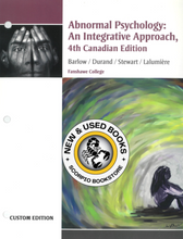 Load image into Gallery viewer, Abnormal Psychology 4th Canadian Edition by Barlow CUSTOM LOOSELEAF 9780176710019 (USED:VERYGOOD) *D36
