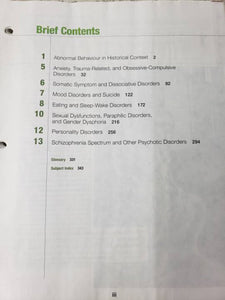 Abnormal Psychology 4th Canadian Edition by Barlow CUSTOM LOOSELEAF 9780176710019 (USED:VERYGOOD) *D36