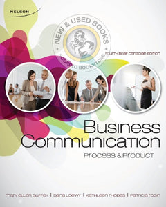 Business Communication 4th by Mary Ellen Guffey 9780176503581 (USED:GOOD)*AVAILABLE FOR NEXT DAY PICK UP* *Z12 [ZZ]