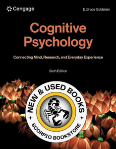 *PRE-ORDER, APPROX 4-6 BUSINESS DAYS* Cognitive Psychology 6th Edition by E. Bruce Goldstein 9798214143385