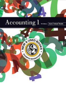 *PRE-ORDER APPROX 7-10 BUSINESS DAYS, backordered* ACCOUNTING 1 7th Edition By Syme 9780132667647 *140h