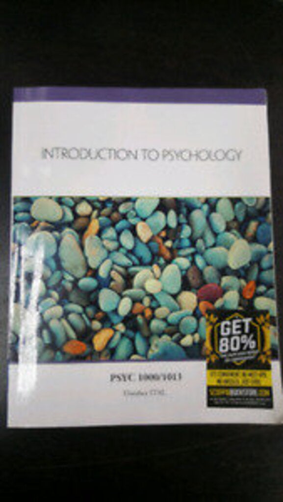 Introduction to Psychology 1st Edition Custom 2019 PSYCH1000 PSYC1013 9780176784492 (USED:ACCEPTABLE:shows wear) *AVAILABLE FOR NEXT DAY PICK UP* *Z127