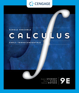 *PRE-ORDER APPROX 4-6 BUSINESS DAYS* Single Variable Calculus Early Transcendentals 9th edition by James Stewart 9780357022269 *142c [ZZ]