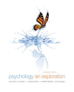 Psychology An Exploration 1st Canadian Edition by Saundra K. Ciccarelli 9780134008158 (USED:ACCEPTABLE; minor highlights) *AVAILABLE FOR NEXT DAY PICK UP* *Z307 [ZZ]