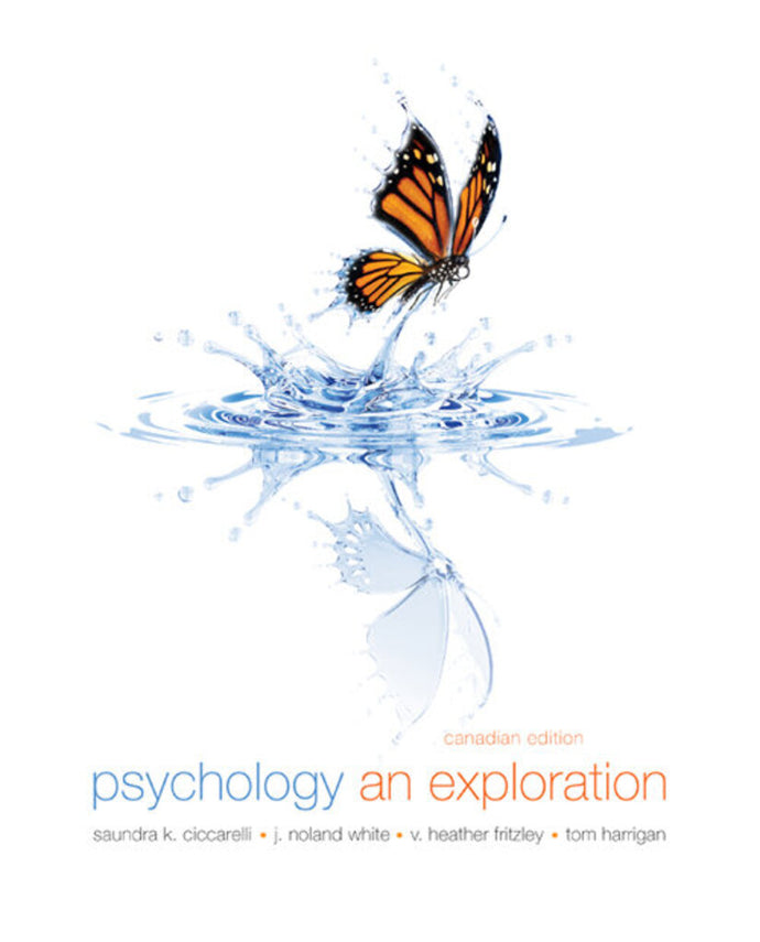 Psychology An Exploration 1st Canadian Edition by Saundra K. Ciccarelli 9780134008158 (USED:ACCEPTABLE; minor highlights) *AVAILABLE FOR NEXT DAY PICK UP* *Z307 [ZZ]