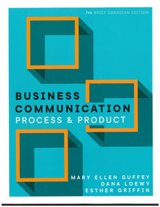 Business Communication 7th Brief Canadian edition by Mary Ellen Guffey 9780176910181 *30b [ZZ]