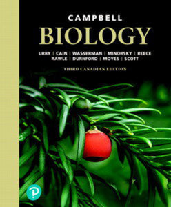 *PRE-ORDER, APPROX 4-6 BUSINESS DAYS* Campbell Biology 3rd Canadian Edition Plus Mastering Biology with Pearson eText -- Access Card Package 3rd edition by Urry & Wasserman 9780135309414 *104c *FINAL SALE* [ZZ]