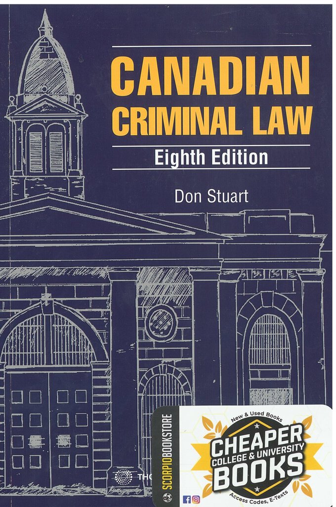 Canadian Criminal Law 8th Edition by Don Stuart 9780779897230 *86b *FINAL SALE* [ZZ]