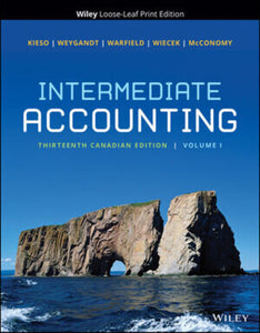 *PRE-ORDER, APPROX 7 BUSINESS DAYS* Intermediate Accounting 13th Canadian Edition Volume 1 +WileyPLUS Next Gen Card Multi-Semester Volumes 1 and 2 by Kieso PKG 9781119985396 *110f