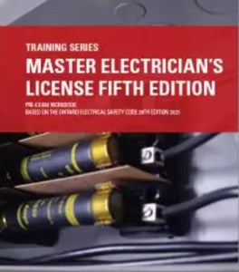 *PRE-ORDER, APROX 7-10 BUSINESS DAYS* Master Electrician's License Pre-Exam Workbook 5th edition by Rosenberg 9781771953122 *FINAL SALE* *134e