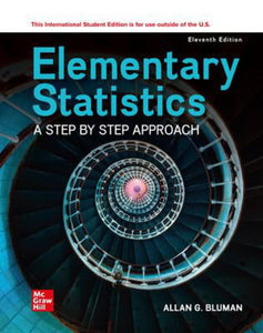 Elementary Statistics 11th edition by Allan G. Bluman 9781265248123 *118a [ZZ]