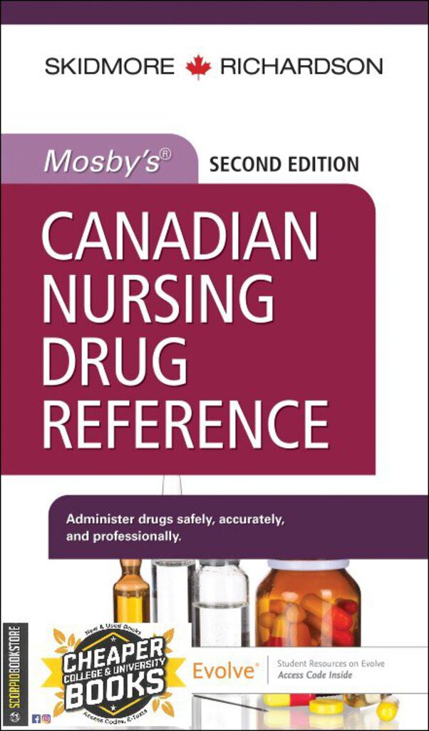 Mosby's Canadian Nursing Drug Reference 2nd edition by Linda Skidmore-Roth 9780323778930 *57g