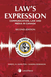 Law's Expression 2nd Edition by Sheryl N. Hamilton 9780433498599 (USED:VERYGOOD) *AVAILABLE FOR NEXT DAY PICK UP* *T55 *TBC