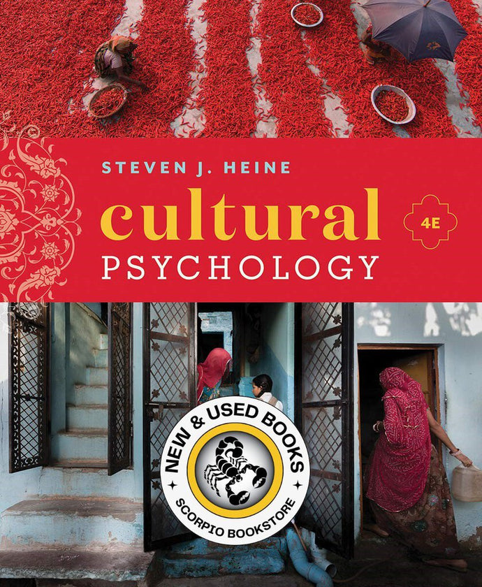 Cultural Psychology 4th Edition by Steven J. Heine 9780393644692 (USED:ACCEPTABLE; highlights) *78c