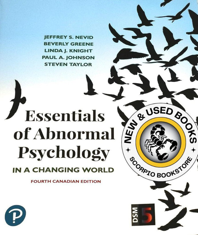 Essentials of Abnormal Psychology 4th Canadian edition by Nevid 9780134048703 (USED:VERYGOOD) *101h [ZZ]