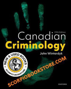 Canadian Criminology 5th edition by John Winterdyk 9780190164430 (USED:VERYGOOD) *AVAILABLE FOR NEXT DAY PICK UP* *T46 *TBC